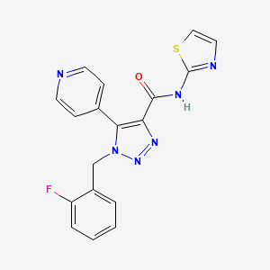 1-(2-fluorobenzyl)-5-(pyridin-4-yl)-N-(thiazol-2-yl)-1H-1,2,3-triazole-4-carboxamide