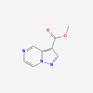 molecular formula C8H7N3O2 B2966593 甲基吡唑并[1,5-a]哒嗪-3-羧酸酯 CAS No. 53902-64-0