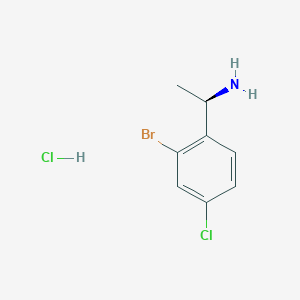 (R)-1-(2-Bromo-4-chlorophenyl)ethan-1-amine hydrochloride