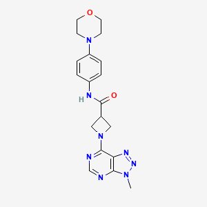 1-(3-methyl-3H-[1,2,3]triazolo[4,5-d]pyrimidin-7-yl)-N-(4-morpholinophenyl)azetidine-3-carboxamide
