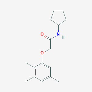 molecular formula C16H23NO2 B296662 N-cyclopentyl-2-(2,3,5-trimethylphenoxy)acetamide 