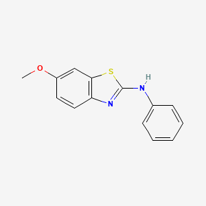 molecular formula C14H12N2OS B2966623 6-Methoxy-N-phenylbenzo[d]thiazol-2-amine CAS No. 539811-75-1