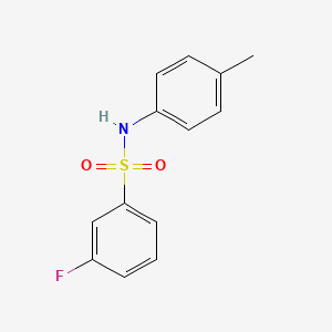 molecular formula C13H12FNO2S B2966629 3-氟-N-(4-甲基苯基)苯磺酰胺 CAS No. 670271-62-2