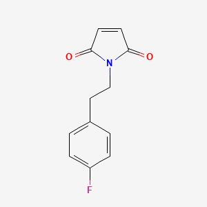molecular formula C12H10FNO2 B2966644 1-[2-(4-fluorophenyl)ethyl]-2,5-dihydro-1H-pyrrole-2,5-dione CAS No. 156489-29-1