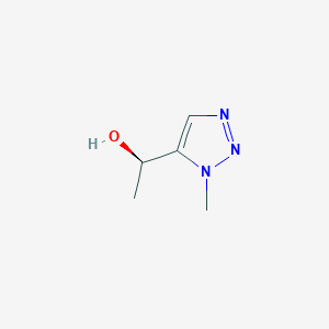 molecular formula C5H9N3O B2966666 (1R)-1-(1-甲基-1H-1,2,3-三唑-5-基)乙醇 CAS No. 1867669-43-9