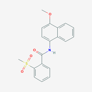 N-(4-methoxynaphthalen-1-yl)-2-methylsulfonylbenzamide