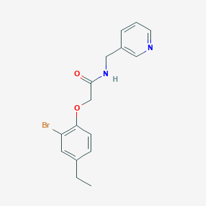 molecular formula C16H17BrN2O2 B296667 2-(2-bromo-4-ethylphenoxy)-N-(3-pyridinylmethyl)acetamide 