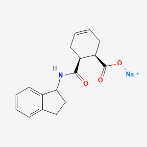 Sodium;(1R,6S)-6-(2,3-dihydro-1H-inden-1-ylcarbamoyl)cyclohex-3-ene-1-carboxylate