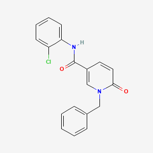 molecular formula C19H15ClN2O2 B2966675 1-benzyl-N-(2-chlorophenyl)-6-oxopyridine-3-carboxamide CAS No. 941953-61-3