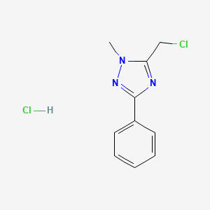 5-(Chloromethyl)-1-methyl-3-phenyl-1,2,4-triazole;hydrochloride