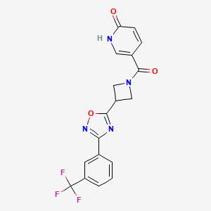 5-(3-(3-(3-(trifluoromethyl)phenyl)-1,2,4-oxadiazol-5-yl)azetidine-1-carbonyl)pyridin-2(1H)-one
