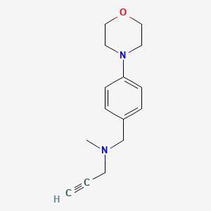 molecular formula C15H20N2O B2966700 Methyl({[4-(morpholin-4-yl)phenyl]methyl})(prop-2-yn-1-yl)amine CAS No. 1311700-17-0