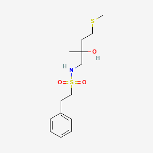 N-(2-hydroxy-2-methyl-4-(methylthio)butyl)-2-phenylethanesulfonamide