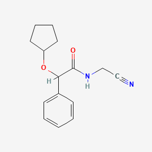 molecular formula C15H18N2O2 B2966712 N-(cyanomethyl)-2-(cyclopentyloxy)-2-phenylacetamide CAS No. 1311690-44-4