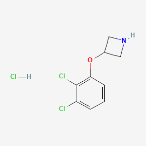 molecular formula C9H10Cl3NO B2966738 3-(2,3-Dichlorophenoxy)azetidine hydrochloride CAS No. 1955539-70-4