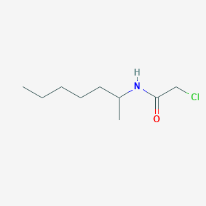 molecular formula C9H18ClNO B2966754 2-氯-N-(庚-2-基)乙酰胺 CAS No. 196875-71-5