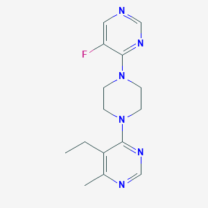 5-Ethyl-4-[4-(5-fluoropyrimidin-4-yl)piperazin-1-yl]-6-methylpyrimidine