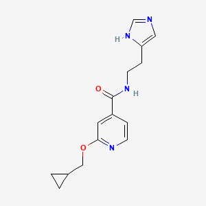 N-(2-(1H-imidazol-4-yl)ethyl)-2-(cyclopropylmethoxy)isonicotinamide