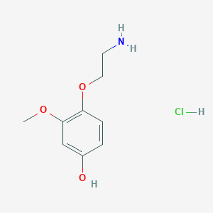 4-(2-Aminoethoxy)-3-methoxyphenol;hydrochloride