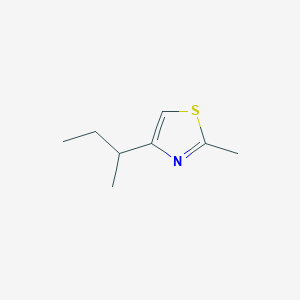 molecular formula C8H13NS B2966775 4-丁-2-基-2-甲基-1,3-噻唑 CAS No. 1566458-63-6