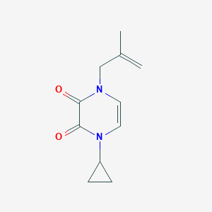 1-Cyclopropyl-4-(2-methylprop-2-enyl)pyrazine-2,3-dione