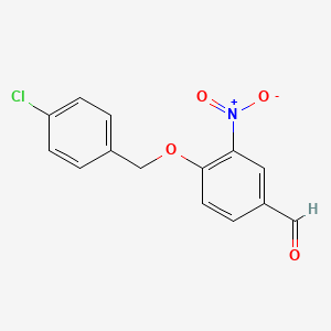 4-[(4-Chlorophenyl)methoxy]-3-nitrobenzaldehyde