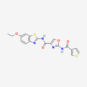 N-(6-ethoxybenzo[d]thiazol-2-yl)-2-(thiophene-3-carboxamido)oxazole-4-carboxamide
