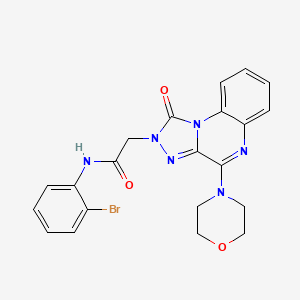 N-(2-bromophenyl)-2-(4-morpholino-1-oxo-[1,2,4]triazolo[4,3-a]quinoxalin-2(1H)-yl)acetamide