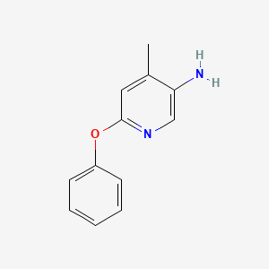 molecular formula C12H12N2O B2966804 4-甲基-6-苯氧基吡啶-3-胺 CAS No. 1501708-26-4