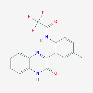 2,2,2-trifluoro-N-[4-methyl-2-(3-oxo-4H-quinoxalin-2-yl)phenyl]acetamide