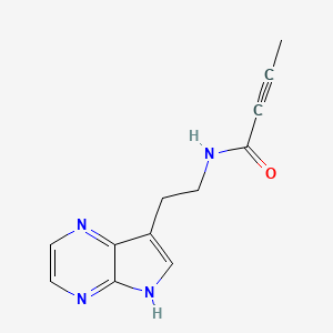 N-[2-(5H-Pyrrolo[2,3-b]pyrazin-7-yl)ethyl]but-2-ynamide