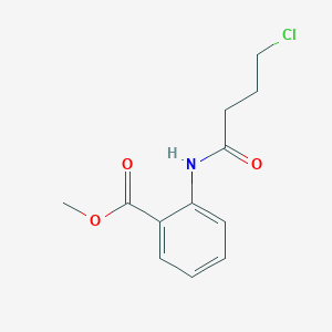 molecular formula C12H14ClNO3 B2966838 Methyl 2-(4-chlorobutanoylamino)benzoate CAS No. 22462-27-7