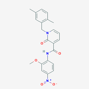 1-(2,5-dimethylbenzyl)-N-(2-methoxy-4-nitrophenyl)-2-oxo-1,2-dihydropyridine-3-carboxamide