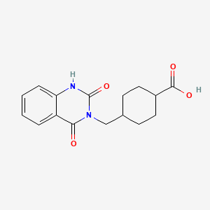 trans-4-[(2,4-dioxo-1,4-dihydroquinazolin-3(2H)-yl)methyl]cyclohexanecarboxylic acid