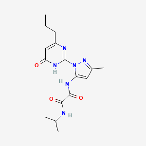 N1-isopropyl-N2-(3-methyl-1-(6-oxo-4-propyl-1,6-dihydropyrimidin-2-yl)-1H-pyrazol-5-yl)oxalamide