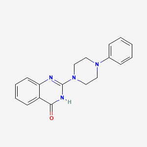 molecular formula C18H18N4O B2966861 2-(4-苯基哌嗪-1-基)喹唑啉-4(3H)-酮 CAS No. 129663-89-4