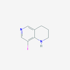 molecular formula C8H9IN2 B2966870 8-碘-1,2,3,4-四氢-1,6-萘啶 CAS No. 2379946-25-3