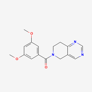 molecular formula C16H17N3O3 B2966872 6-(3,5-dimethoxybenzoyl)-5H,6H,7H,8H-pyrido[4,3-d]pyrimidine CAS No. 1798039-91-4