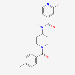 2-Fluoro-N-[1-(4-methylbenzoyl)piperidin-4-yl]pyridine-4-carboxamide