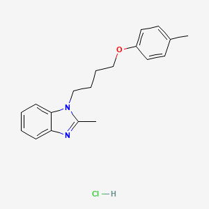 2-methyl-1-(4-(p-tolyloxy)butyl)-1H-benzo[d]imidazole hydrochloride