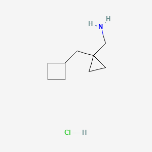 [1-(Cyclobutylmethyl)cyclopropyl]methanamine hydrochloride