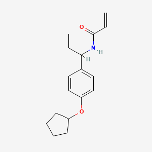 N-[1-(4-Cyclopentyloxyphenyl)propyl]prop-2-enamide