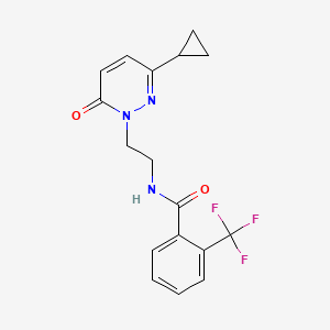 N-(2-(3-cyclopropyl-6-oxopyridazin-1(6H)-yl)ethyl)-2-(trifluoromethyl)benzamide