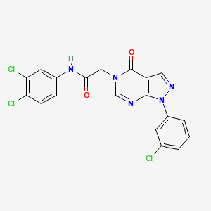 2-(1-(3-chlorophenyl)-4-oxo-1H-pyrazolo[3,4-d]pyrimidin-5(4H)-yl)-N-(3,4-dichlorophenyl)acetamide
