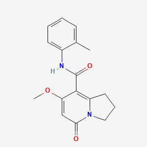 7-methoxy-5-oxo-N-(o-tolyl)-1,2,3,5-tetrahydroindolizine-8-carboxamide