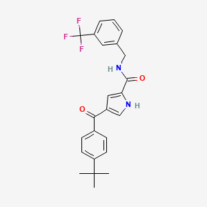 4-(4-tert-butylbenzoyl)-N-[[3-(trifluoromethyl)phenyl]methyl]-1H-pyrrole-2-carboxamide