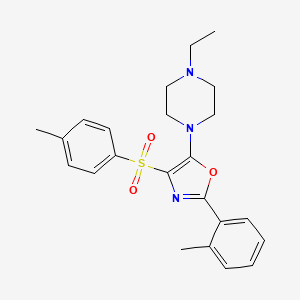 5-(4-Ethylpiperazin-1-yl)-2-(o-tolyl)-4-tosyloxazole