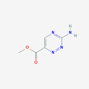 molecular formula C5H6N4O2 B2966971 Methyl 3-amino-1,2,4-triazine-6-carboxylate CAS No. 1831085-80-3
