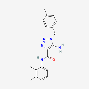 molecular formula C19H21N5O B2966978 5-amino-N-(2,3-dimethylphenyl)-1-(4-methylbenzyl)-1H-1,2,3-triazole-4-carboxamide CAS No. 902470-15-9