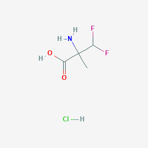 molecular formula C4H8ClF2NO2 B2966988 2-Amino-3,3-difluoro-2-methylpropanoic acid hydrochloride CAS No. 67654-64-2